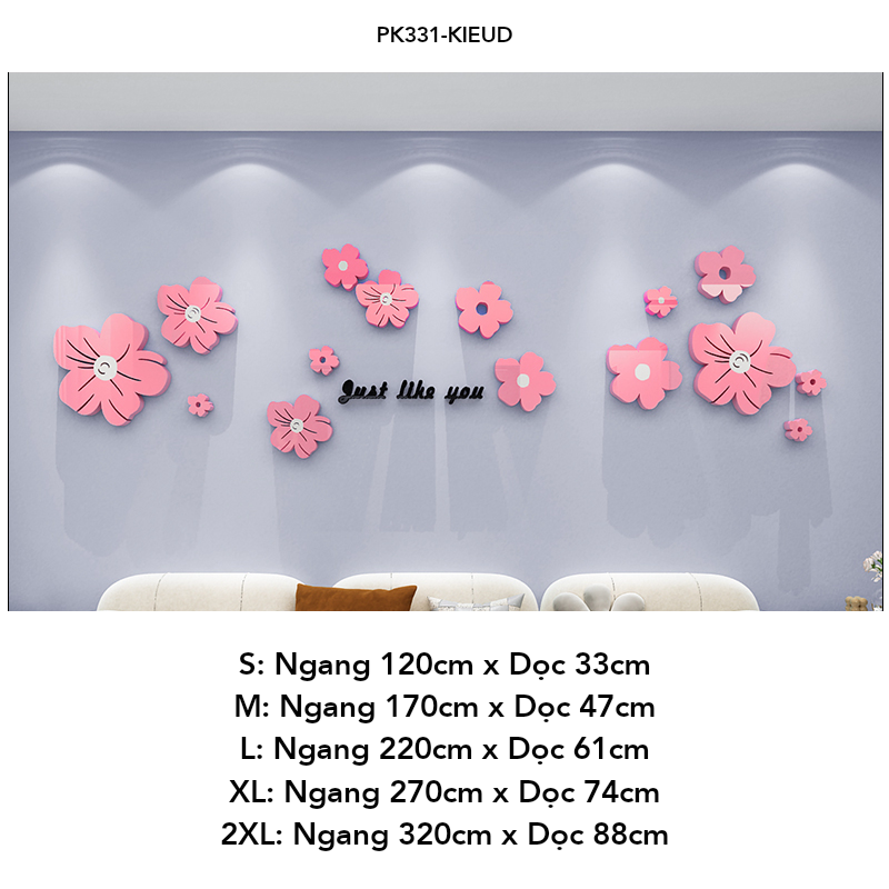 Tranh mica EPeBen dán tường nổi 3d hình Mùa Hoa Mai Tình Yêu decor trang trí Phòng khách, Phòng ngủ, Cửa hàng