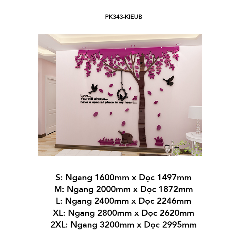 Tranh mica EPeBen dán tường nổi 3d hình Góc bình yên decor trang trí Phòng khách, Phòng ngủ, Cửa hàng, Quanh Tivi