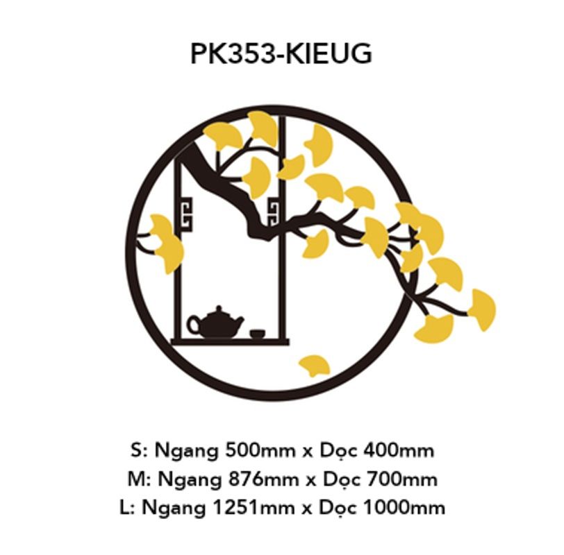Tranh mica EPeBen dán tường nổi 3d hình Mùa Xuân Bên Cửa Sổ decor trang trí Phòng khách, Phòng làm việc, Phòng học