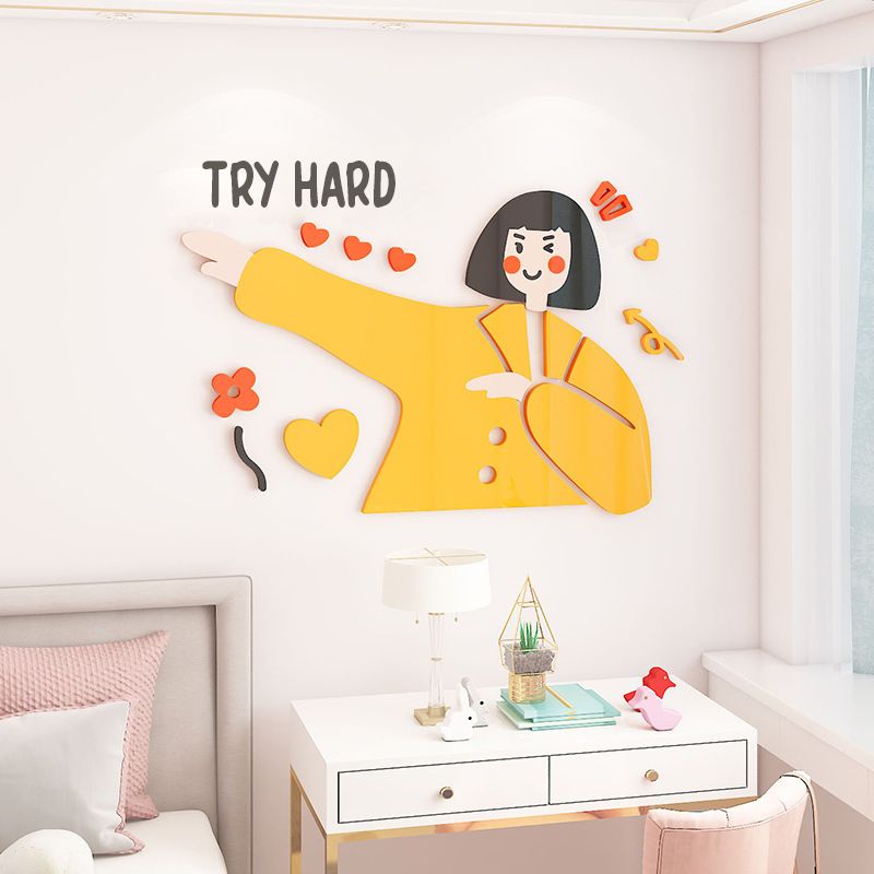 Tranh mica EPeBen dán tường nổi 3d Happy Everyday trang trí Phòng cho bé, Phòng khách, Phòng Ngủ
