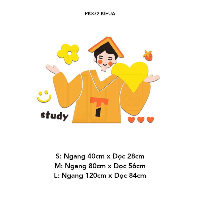 Tranh mica EPeBen dán tường nổi 3d Happy Everyday trang trí Phòng cho bé, Phòng khách, Phòng Ngủ