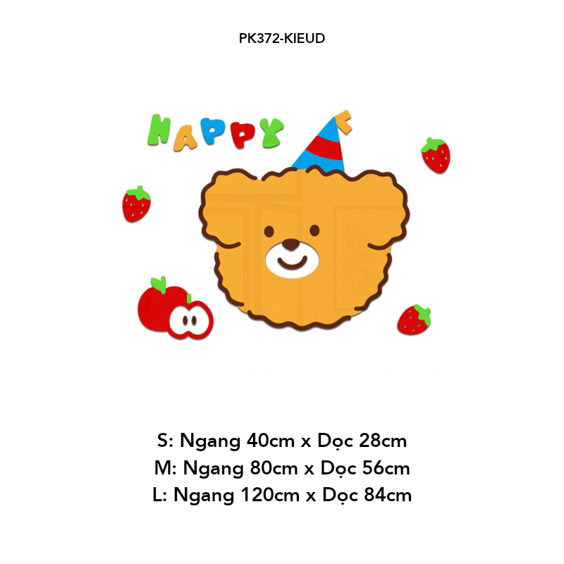 Tranh mica EPeBen dán tường nổi 3d Happy Everyday trang trí Phòng cho bé, Phòng khách, Phòng Ngủ
