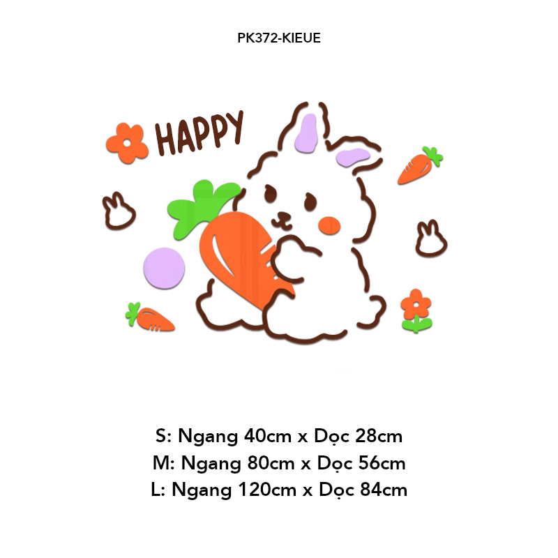 Tranh mica EPeBen dán tường nổi 3d Happy Everyday trang trí Phòng cho bé, Phòng khách, Phòng Ngủ