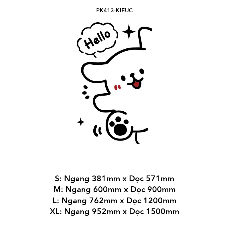 Tranh mica EPeBen dán tường nổi 3d hình Say Hello Trang Trí Phòng Trẻ Em,Mẫu Giáo, Lớp Học