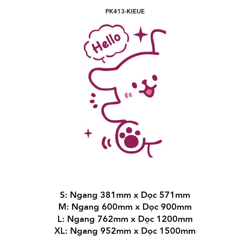 Tranh mica EPeBen dán tường nổi 3d hình Say Hello Trang Trí Phòng Trẻ Em,Mẫu Giáo, Lớp Học
