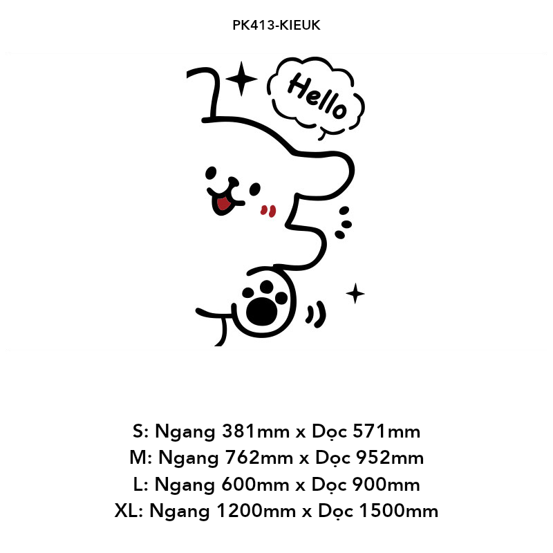 Tranh mica EPeBen dán tường nổi 3d hình Say Hello Trang Trí Phòng Trẻ Em,Mẫu Giáo, Lớp Học