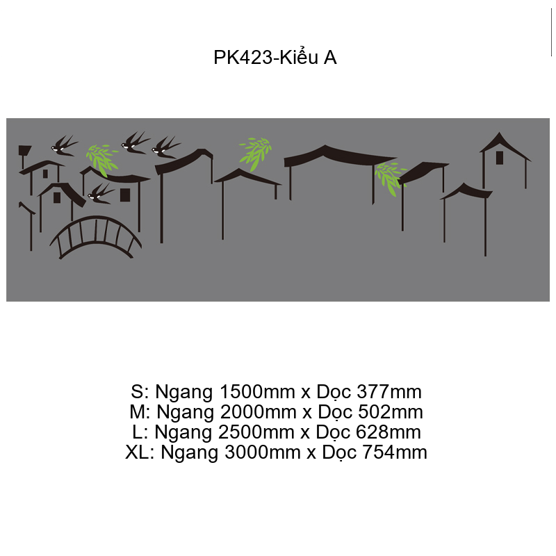 Tranh mica EPeBen dán tường nổi 3d hình Phong Cảnh nông thôn decor trang trí,Nhà Hàng,Phòng Khách