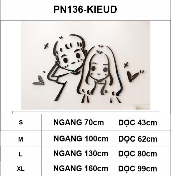 Tranh mica EPeBen dán tường nổi 3d Chân Dung trang trí Phòng ngủ, Phòng khách