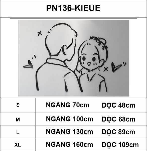 Tranh mica EPeBen dán tường nổi 3d Chân Dung trang trí Phòng ngủ, Phòng khách