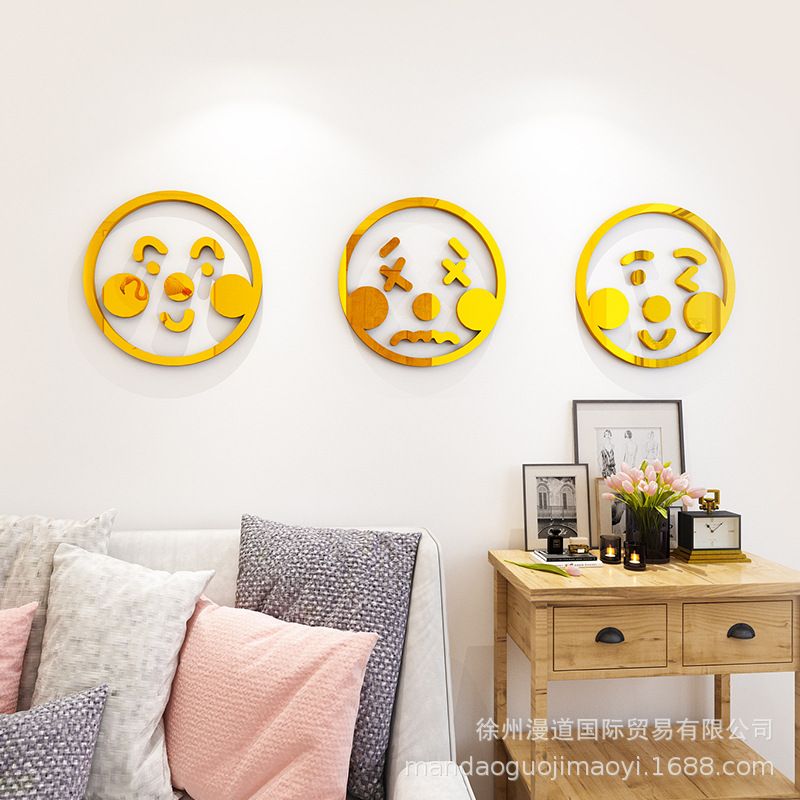 Tranh mica EPeBen dán tường nổi 3d hình Biểu tượng cảm xúc Trang Trí Phòng Cho Bé,Mẫu Giáo, Lớp Học