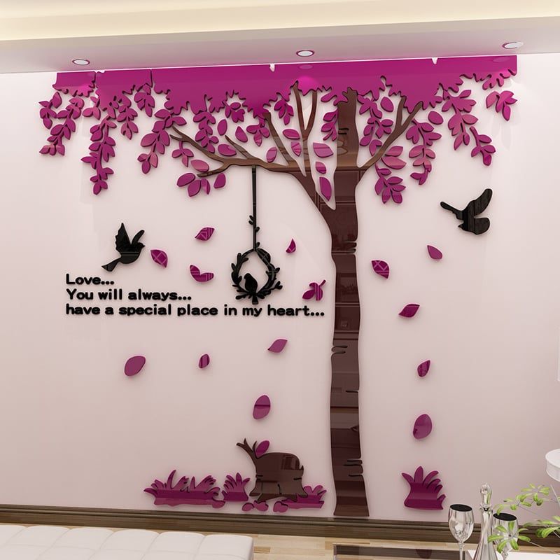 Tranh mica EPeBen dán tường nổi 3d hình Góc bình yên decor trang trí Phòng khách, Phòng ngủ, Cửa hàng, Quanh Tivi