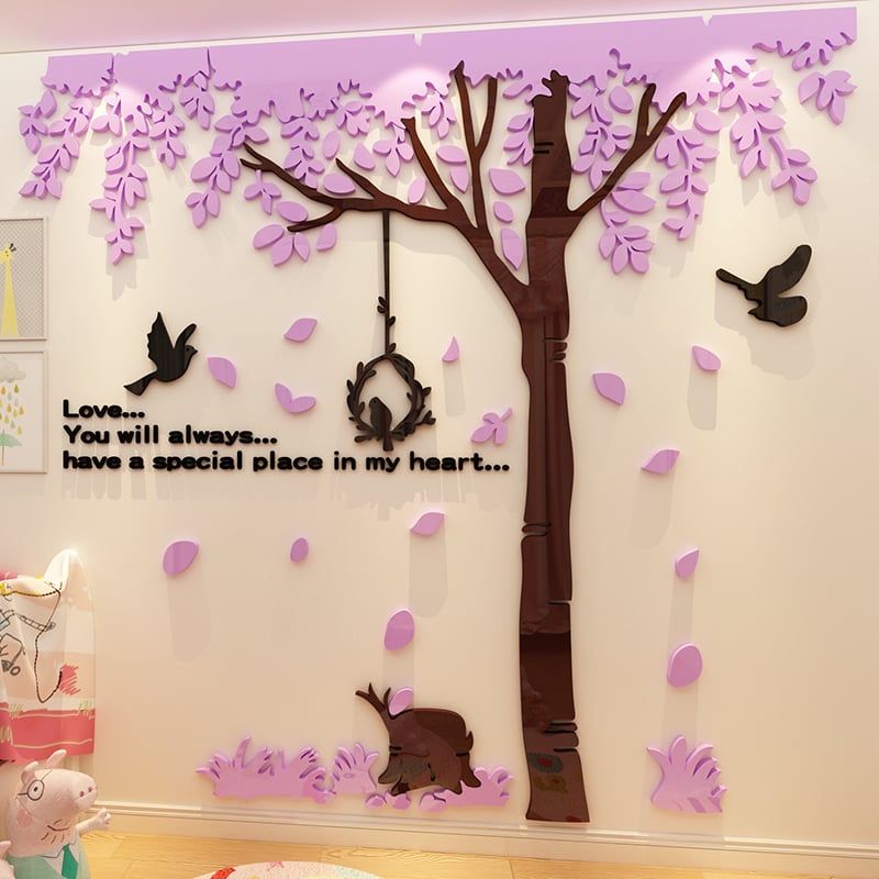 Tranh mica EPeBen dán tường nổi 3d hình Góc bình yên decor trang trí Phòng khách, Phòng ngủ, Cửa hàng, Quanh Tivi