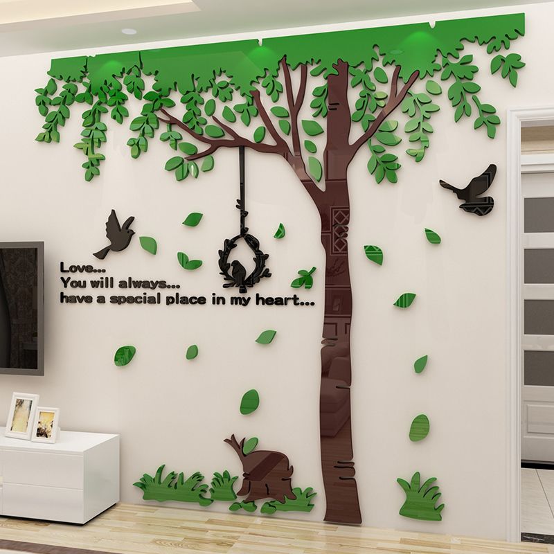 Tranh mica EPeBen dán tường nổi 3d hình Góc bình yên decor trang trí Phòng khách, Phòng ngủ, Cửa hàng, Quanh Tivi