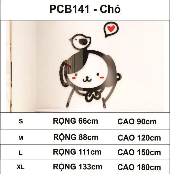 Tranh mica EPeBen dán tường nổi 3d hình Mèo Chó Thỏ dễ thương Dán Cửa decor trang trí mầm non, phòng cho bé