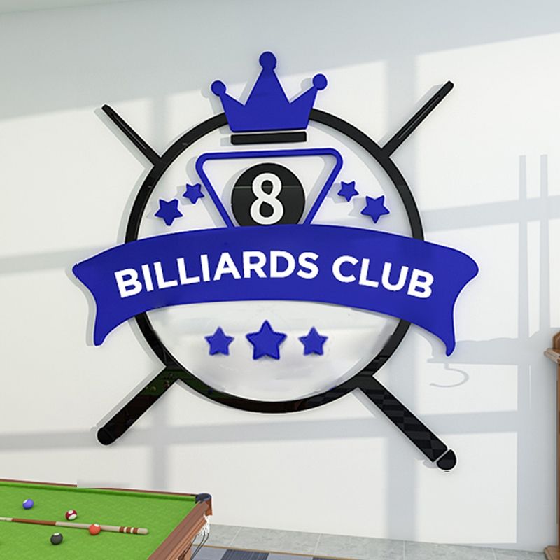 Tranh mica 3d dán tường mẫu tranh trang trí quán Bi-a, Billiard, Clb Bida, Cơ Thủ