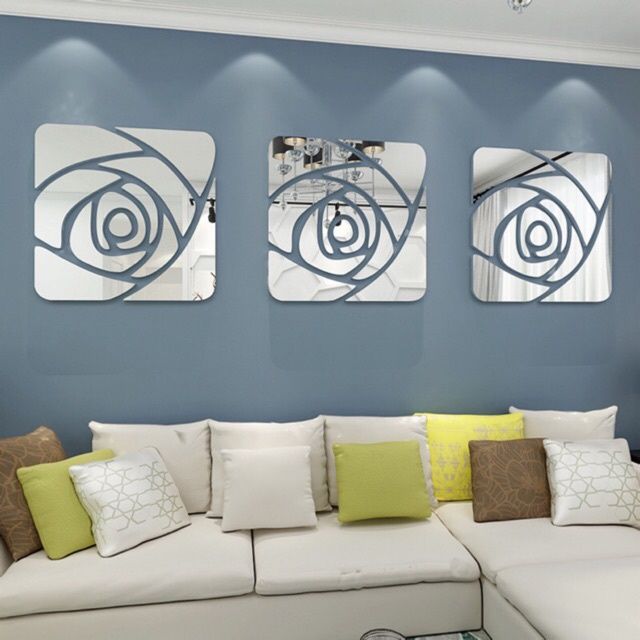 Tranh mica EPeBen dán tường nổi 3d hình Hoa hồng nghệ thuật decor trang trí phòng khách, phòng ngủ, nhà hàng