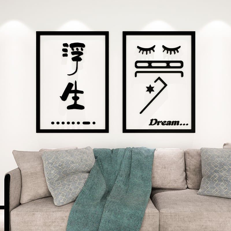 Tranh dán tường mica 3d decor khổ lớn trang trí phong cách hiện đại
