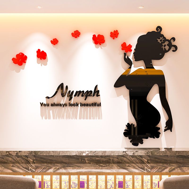 Tranh mica EPeBen dán tường nổi 3d hình cô nàng nymph beautiful quyến rũ decor trang trí cửa hàng,thẩm mỹ,spa