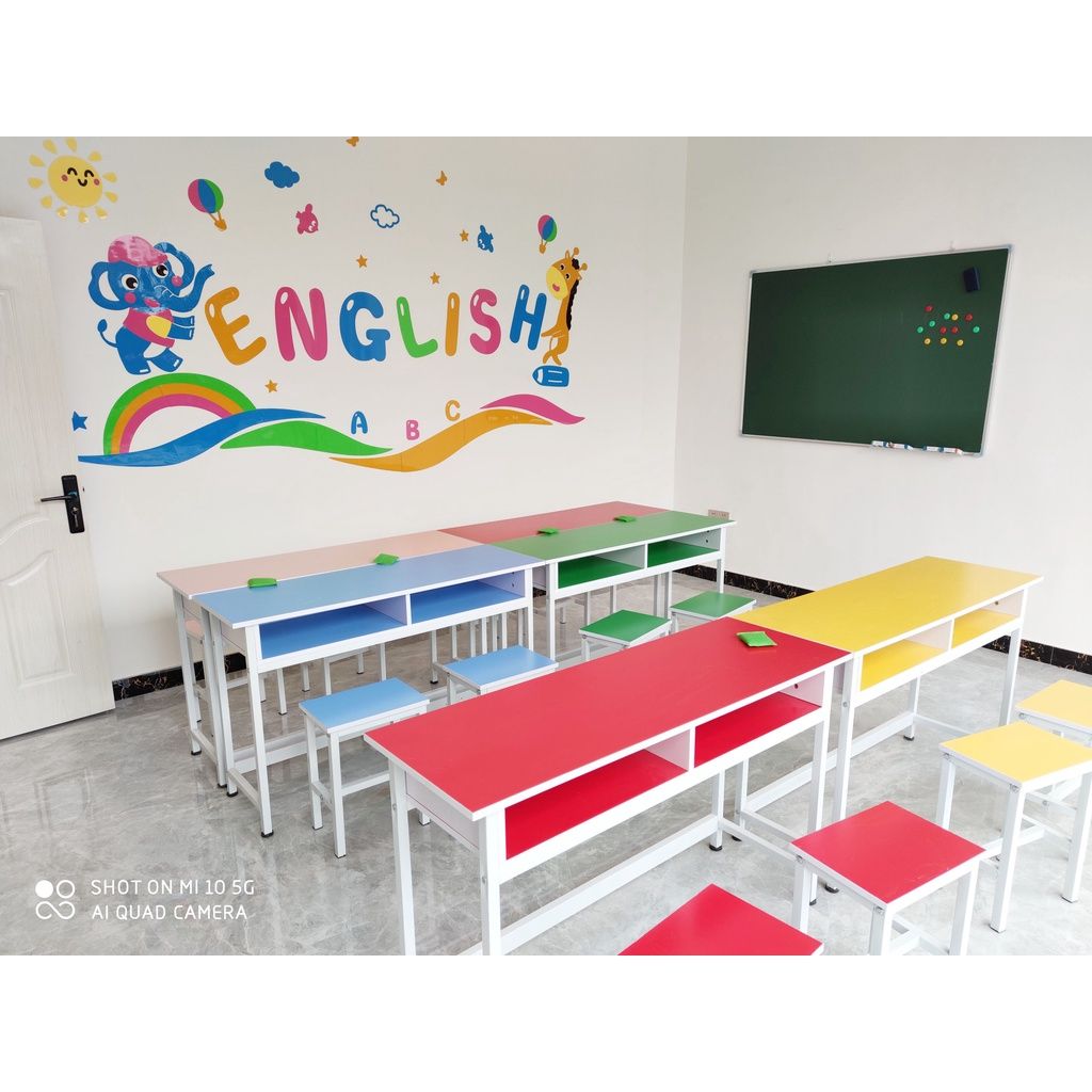 Tranh dán tường trung tấm tiếng anh, tranh mica 3d english, trang trí mầm non, trang trí khu vui chơi trẻ em