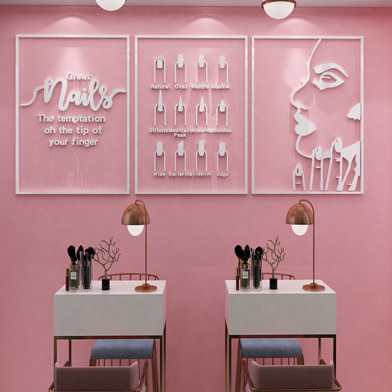 Tranh mica 3d dán tường các mẫu tranh trang trí tiệm nail, làm móng, spa làm đẹp