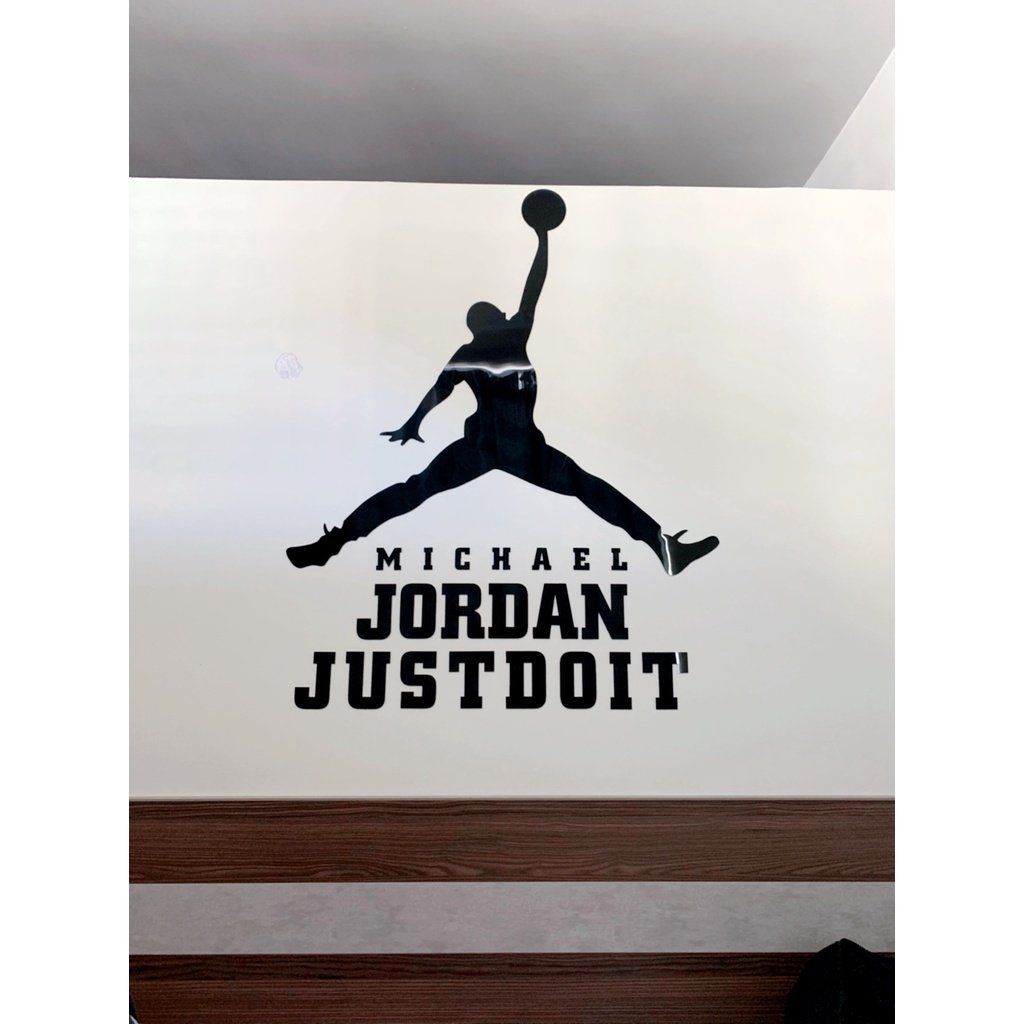 Tranh mica EPeBen dán tường nổi 3d hình ngôi sao bóng rổ nba michael jordan decor trang trí phòng khách