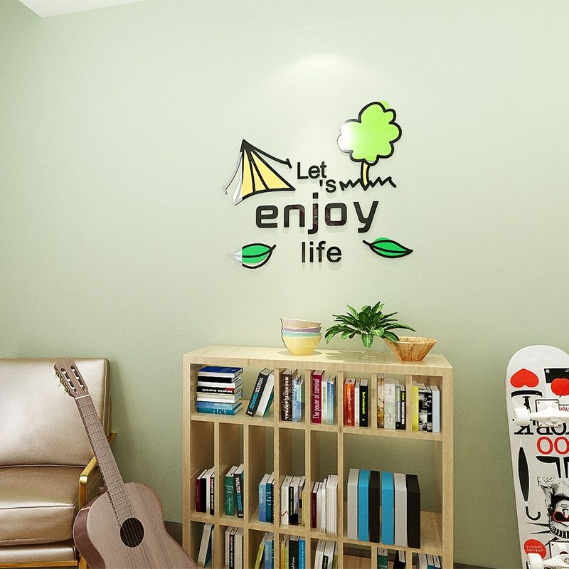 Tranh mica EPeBen dán tường nổi 3d hình câu nói dễ thương decor trang trí phòng ngủ, phòng trọ, phòng cưới
