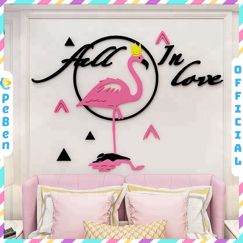 Tranh mica EPeBen dán tường nổi 3d hình tình yêu trọn vẹn decor trang trí phòng khách, phòng ngủ phòng cưới