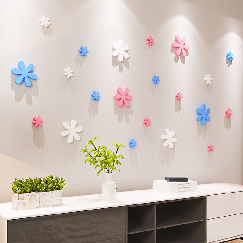 Tranh mica EPeBen dán tường nổi 3d hình hoa cho phòng ấm áp decor trang trí phòng khách, phòng ngủ, cưới