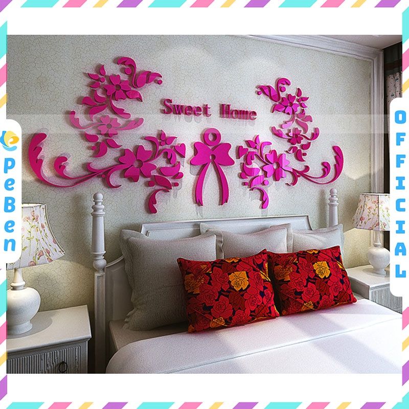 Tranh mica EPeBen dán tường nổi 3d hình gia đình ngọt ngào ấm áp decor trang trí phòng khách, phòng ngủ