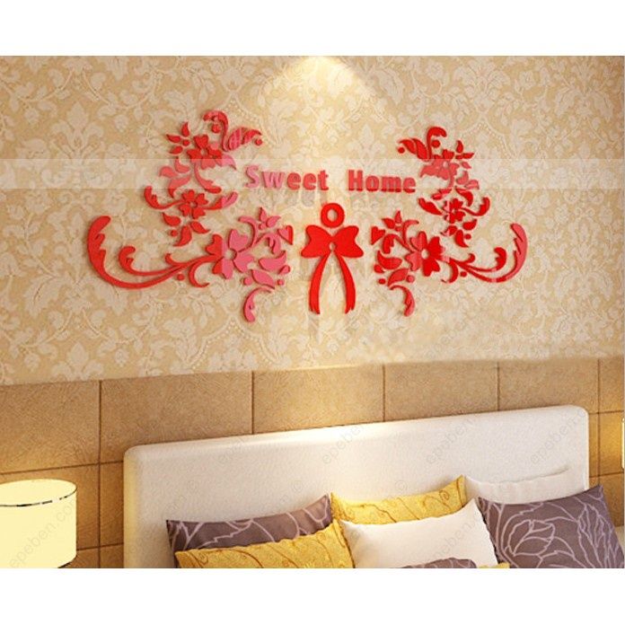 Tranh mica EPeBen dán tường nổi 3d hình gia đình ngọt ngào ấm áp decor trang trí phòng khách, phòng ngủ