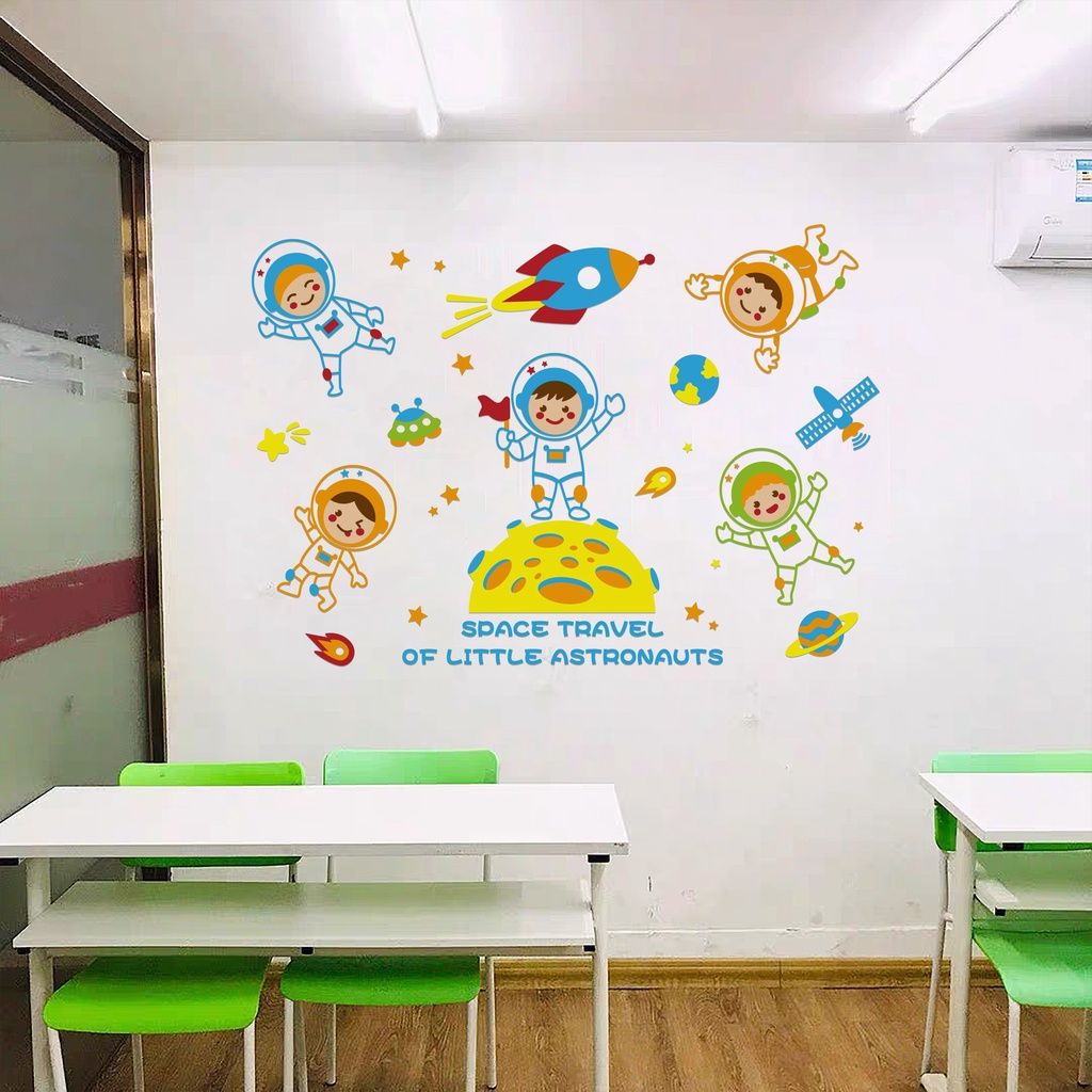 Tranh mica EPeBen dán tường nổi 3d hình ban nhạc của các con vật, decor trang trí phòng cho bé, mầm non, mẫu giáo