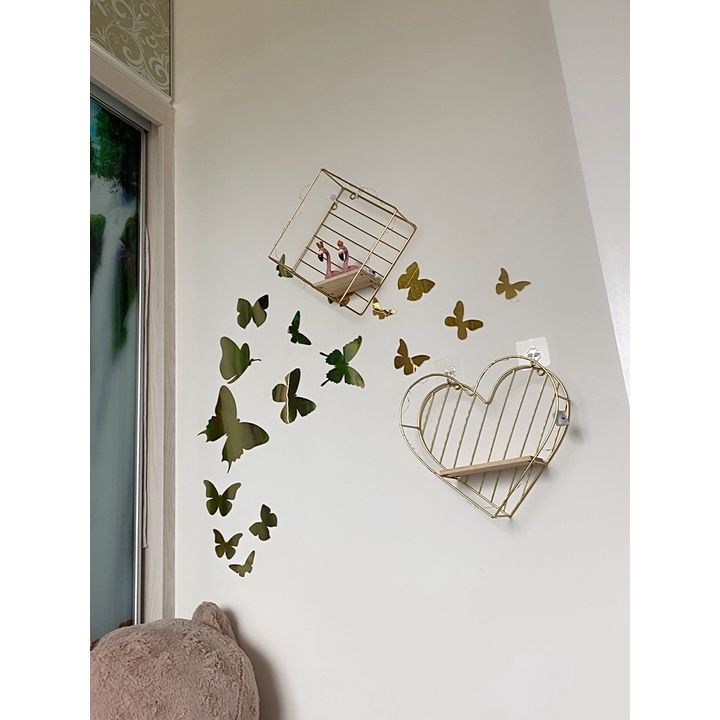 Tranh mica EPeBen dán tường nổi 3d hình Đàn bướm xuân decor trang trí phòng khách, cửa hàng, phòng ngủ