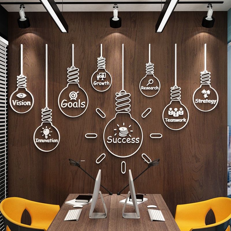 Tranh mica EPeBen dán tường nổi 3d hình success teamwork décor decor trang trí tường văn phòng công ty, phòng làm việc