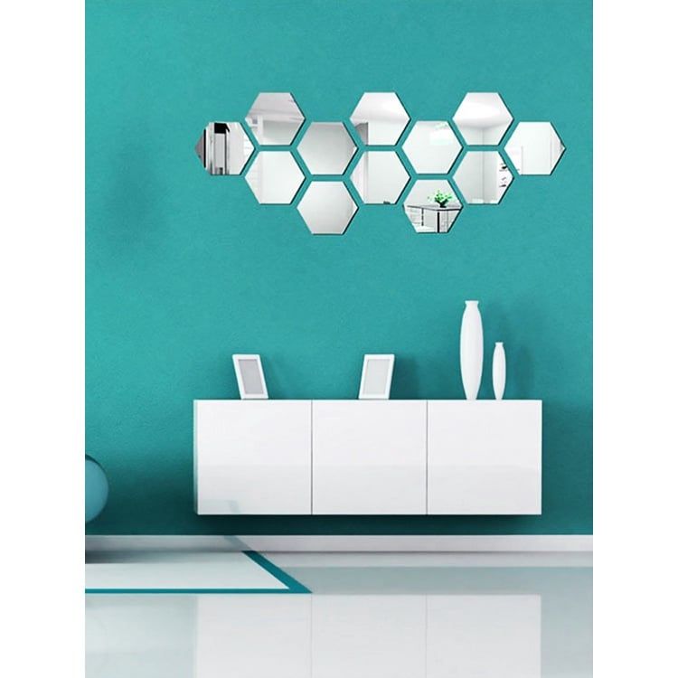 Tranh mica EPeBen dán tường nổi 3d hình Tráng gương sang trọng decor trang trí phòng khách, cửa hàng