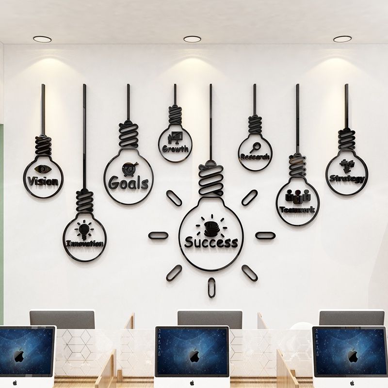 Tranh mica EPeBen dán tường nổi 3d hình success teamwork décor decor trang trí tường văn phòng công ty, phòng làm việc