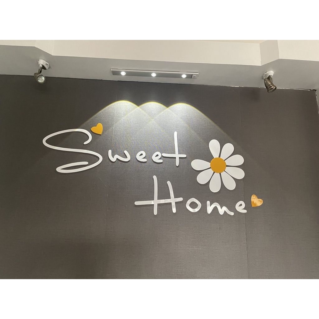 Tranh mica EPeBen dán tường nổi 3d hình Sweet Home decor trang trí nhà cửa, phòng khách, phòng ngủ