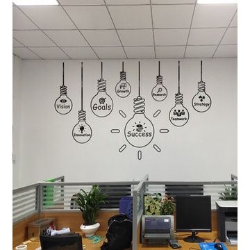 Tranh mica EPeBen dán tường nổi 3d hình success teamwork décor decor trang trí tường văn phòng công ty, phòng làm việc