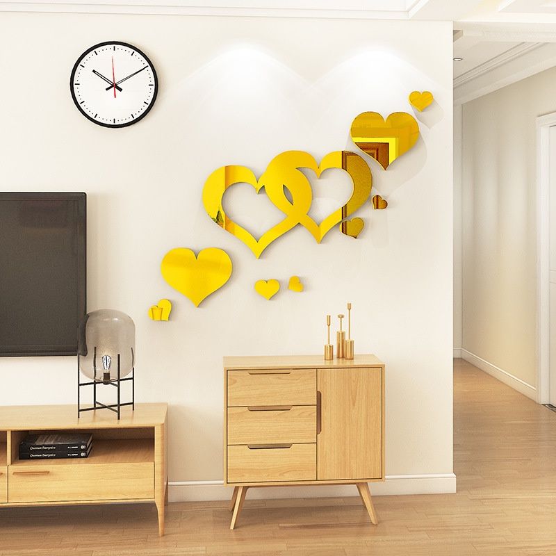 Tranh mica EPeBen dán tường nổi 3d hình Trái tim xinh đẹp decor trang trí phòng khách, phòng ngủ, cửa hàng