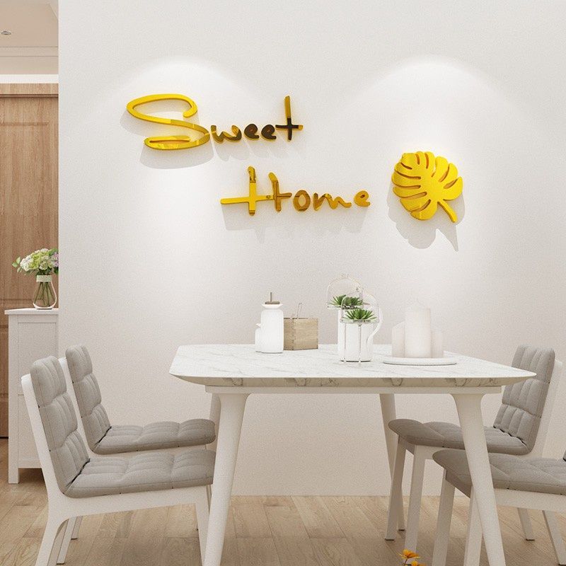 Tranh mica EPeBen dán tường nổi 3d hình sweet home decor trang trí phòng bếp nhà ăn nhà hàng