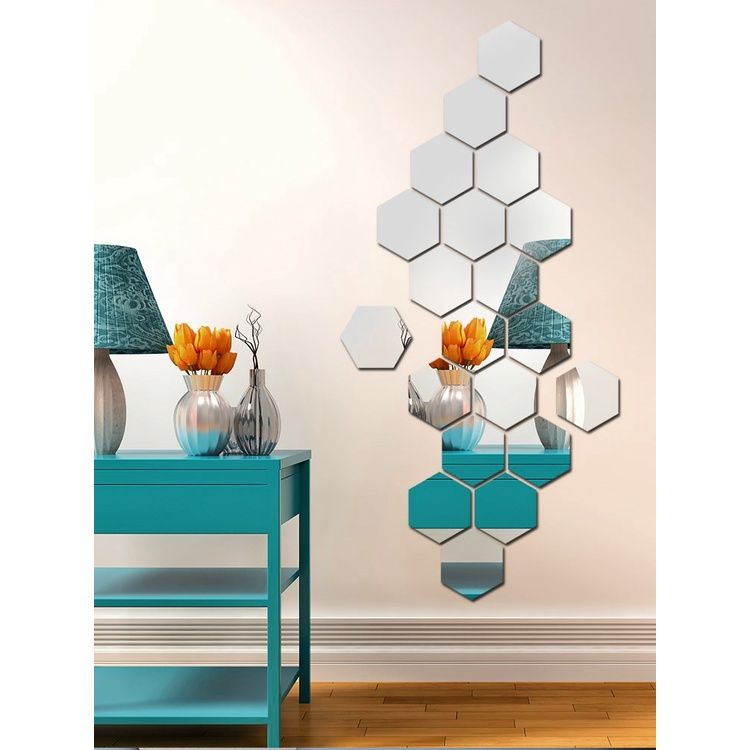 Tranh mica EPeBen dán tường nổi 3d hình Tráng gương sang trọng decor trang trí phòng khách, cửa hàng