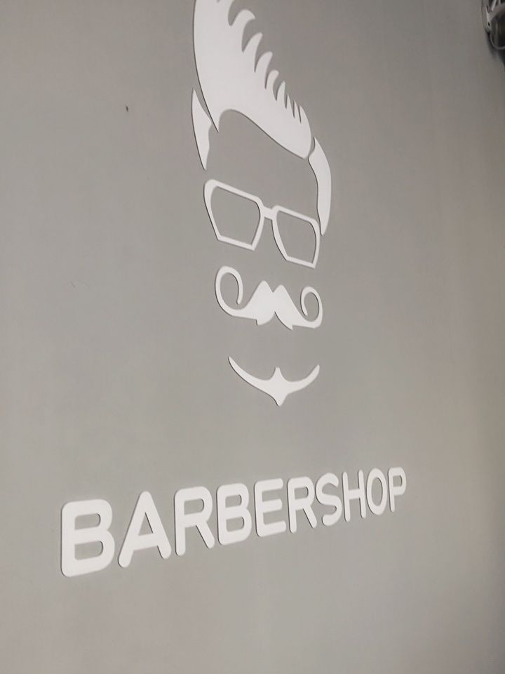 Tranh mica EPeBen dán tường nổi 3d hình tóc nam décor hair shop barber shop trang trí tường tiệm tóc, salon, spa làm đẹp
