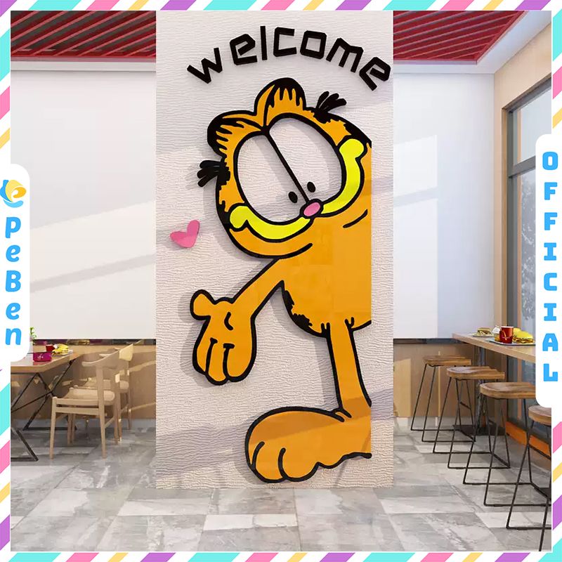 Tranh mica EPeBen dán tường nổi 3d hình Xin Chào decor Trang Trí Cửa hàng,quán ăn,phòng ngủ phòng khách