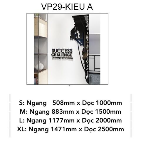 Tranh mica EPeBen dán tường nổi 3d hình Success leo núi tạo động lực cổ vũ tinh thần làm việc trang trí Phòng Tập Gym