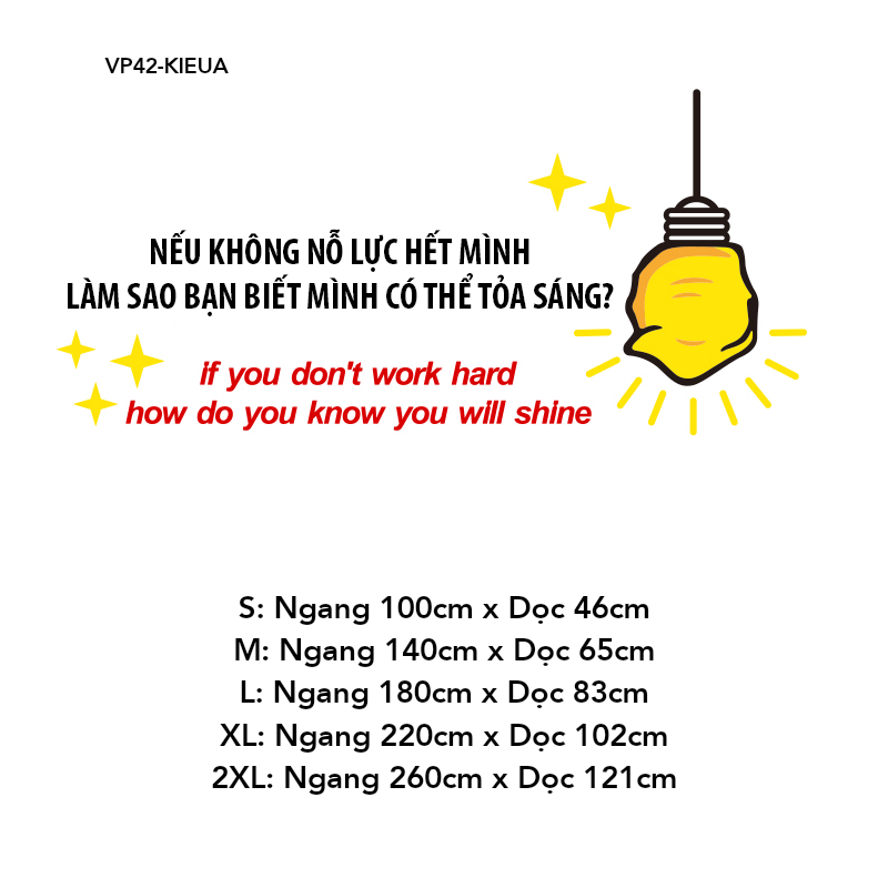 Tranh mica EPeBen dán tường nổi 3d Tạo Động Lực Làm Việc trang trí Văn Phòng, Lớp Học, Phòng Họp
