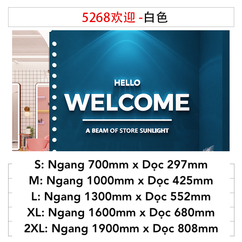 Tranh mica EPeBen dán tường nổi 3d hình Welcome Dán Quầy Thu Ngân decor trang trí Cửa Hàng, Quán Cafe