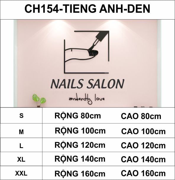 Tranh mica EPeBen dán tường nổi 3d hình ngón tay trang trí cửa hàng làm móng tay và lông mi, thẩm mỹ viện, salon, nail
