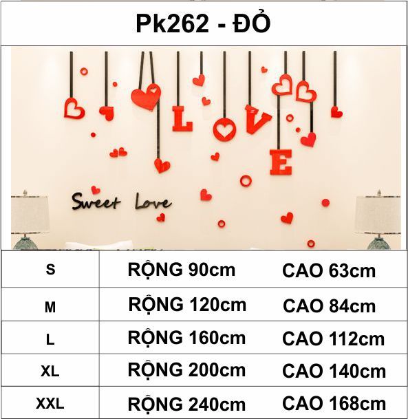 Tranh mica EPeBen dán tường nổi 3d hình Sweet Love decor trang trí tường nhà, phòng khách, phòng ngủ