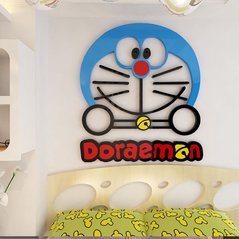 Tranh mica EPeBen dán tường nổi 3d hình Doremon Doraemon smile, trang trí phòng cho bé, mầm non, mẫu giáo, khu vui chơi