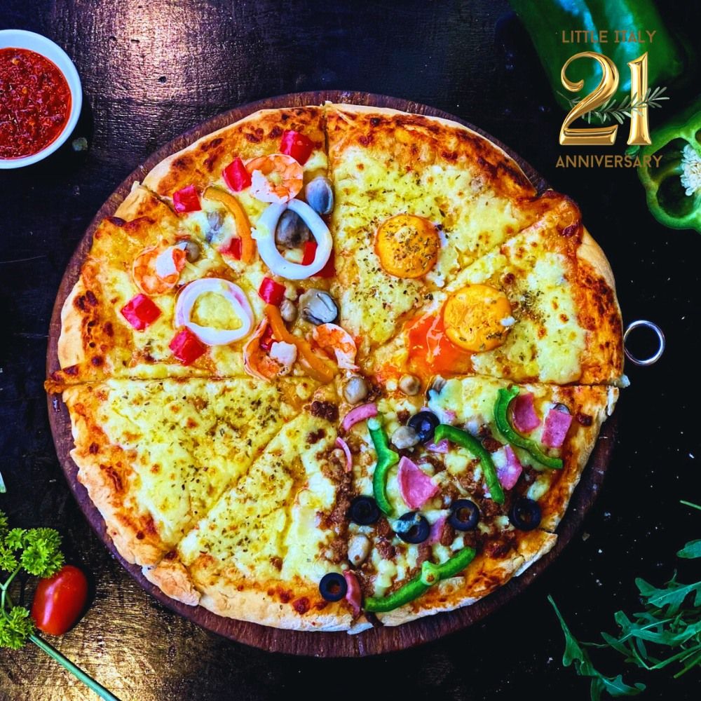  Quattro Gusti Pizza ( Pizza bốn mùa) L 