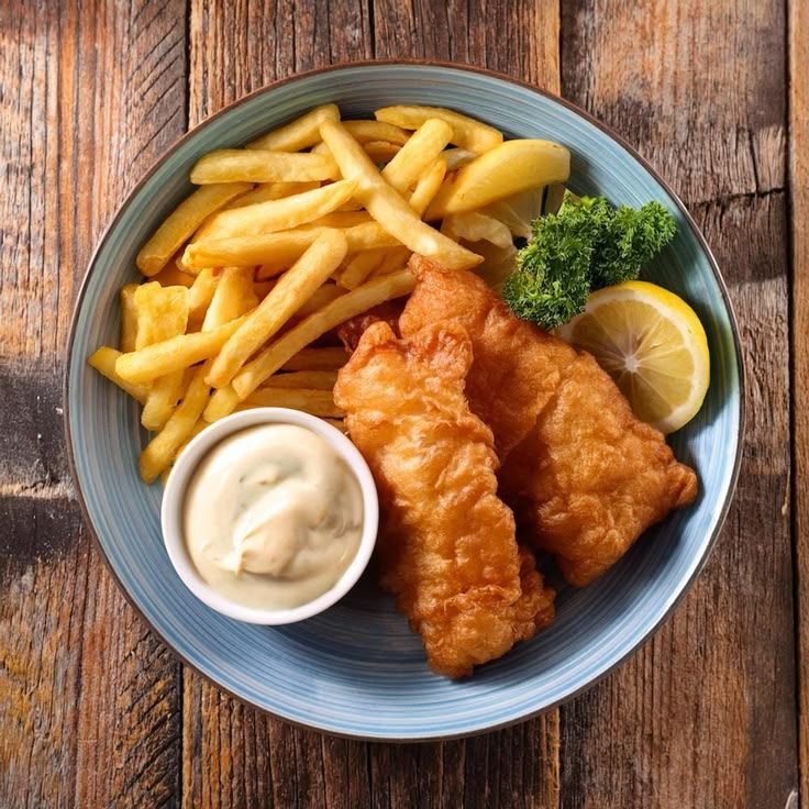 Fish' n Chip + Tartare sauce + Cá Lăn Bột Chiên + Sốt Tartare